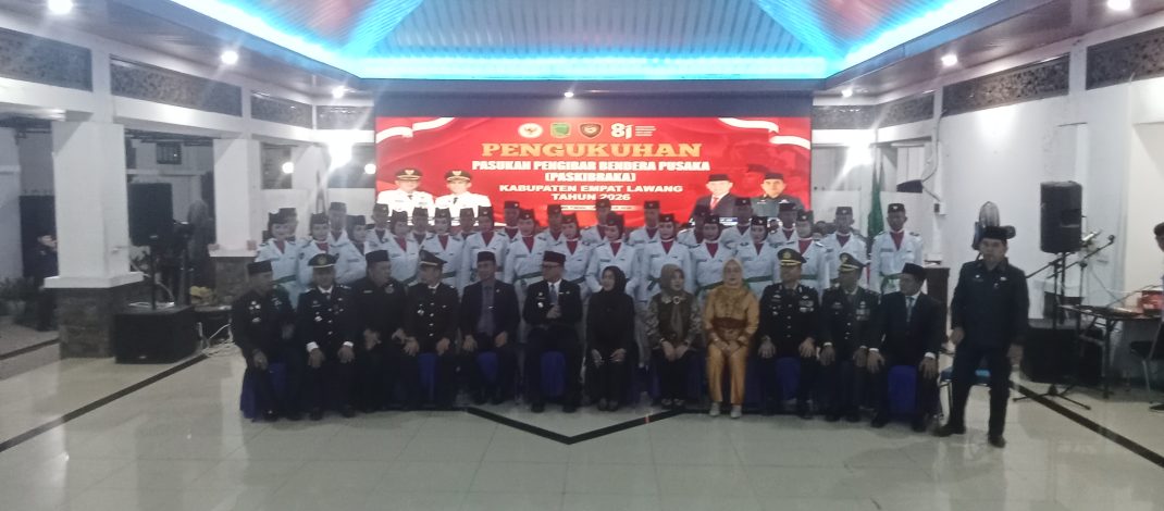 Bupati Dan Forkopimda Empat Lawang Resmi Kukuhkan Paskibraka, Siap Kibarkan Sang Saka Merah Putih Di HUT RI ke-81
