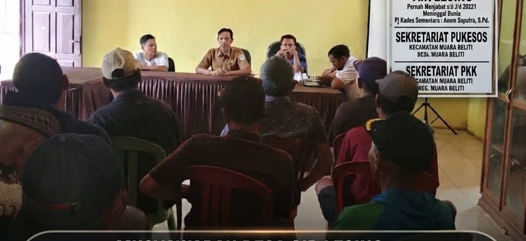 Warga Air Lesing Muara Beliti Tuntut Percepatan PAW Kades, Siap Urunan Jika Terkendala Dana