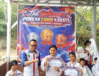 Cabor Karate Porkab Empat Lawang 2026 Resmi Digelar, 154 Karateka Bersaing.